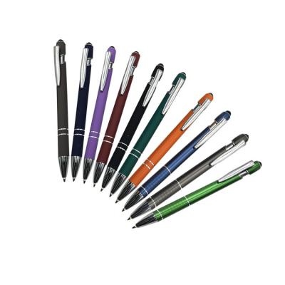 China Popular Promotional Press Stylus Metal Ballpoint Pen for sale