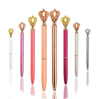 China Popular Promotoinal Crown Diamond Gift Metal Ballpoint Pen for sale