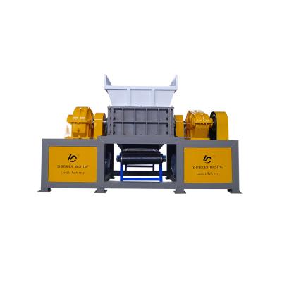 China mini rubber processing machinery tire recycling plant/straw bale shredder product/double shaft shredder machine for sale