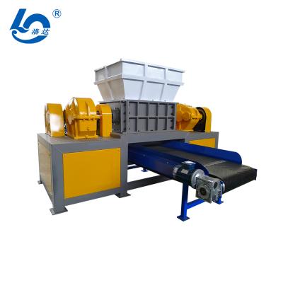 China Factory Carton Double Shaft Industrial Shredder / Pallet Waste Wood Plastic Bottle Tire Rubber Shredder Machine for sale