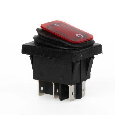 China High Quality Waterproof T125 55 6 Pin Rocker Switch KCD4-203-E4 for sale