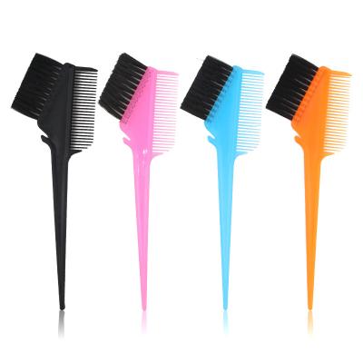 China Plastic + Nylon Wool Styling Tool Hair Sweep Salon Application Dye Brush Tint Coloring Edge Sweep Hair Dye Comb for sale