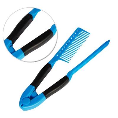 China Salon Professional High Tolerance Hair Comb Hair Straightener Straightening Comb Straight Hair V Type Comb for sale