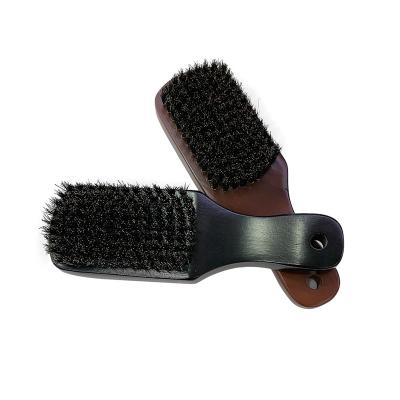 China Home /Salon /Barber Shop/Travel Custom Hot Selling Biodegradable Fade Hair Salon Barber Beard Wooden Cleaning Brush for sale