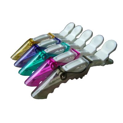 China Wholesale Colorful Plastic POM+PC Hair Clips Alligator Hair Clips Crocodile Clips for sale