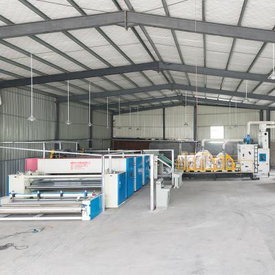 China TLD-BGC 2018 new design cotton material nonwoven carpet felt production line 280kg nonwoven carpet felt production line. /h for sale