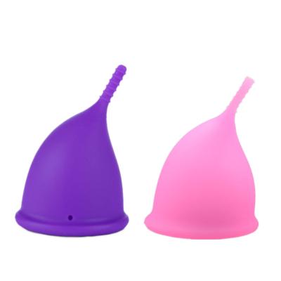 China Lady Period Cups Reusable Cup 2 PCS 100% Healthy Menstrual Medical Silicone Soft Menstrual Cups for sale