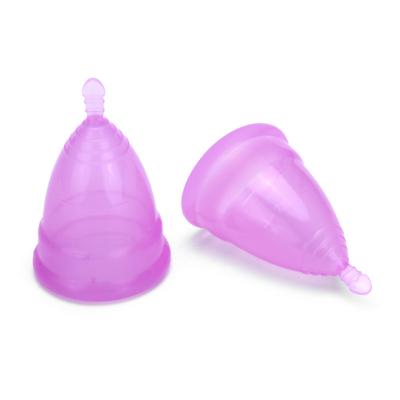 China Healthy Menstrual Cup 100% Medical Silicone Women Foldable Period Cup Set Girls Menstrual Cups for sale