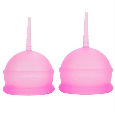 China Healthy Menstrual Cup Soft Silicone Leak Period Cups 2 Piece Set Girl Comfortable Free Menstrual Cups Women for sale