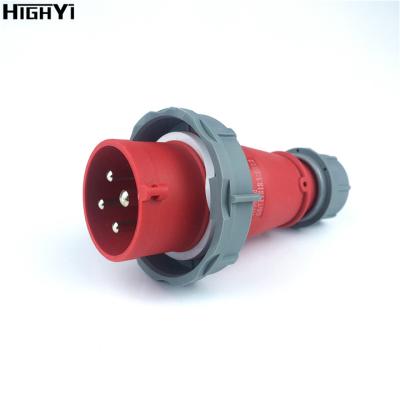 China HY1402 IP67 Industrial Waterproof High End Type 3p+E 380~415V 16 Amp Industrial Socket for sale