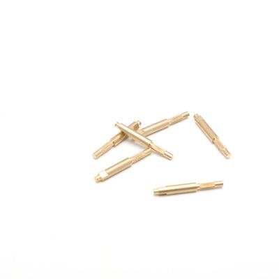 China CNC Machining Brass Metal Motor Micro Knurled Shaft Various Custom Hotels Models for sale