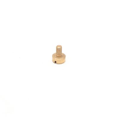 China Customized Size Customized Non-Standard Fasteners Slotted Around Main Brass Screw for sale