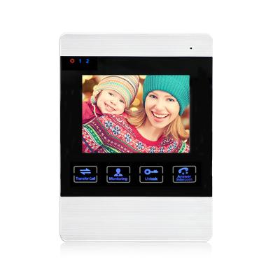 China Built-in Multi-Language Silver 2 Wire Menu Promotion OSD Camera Video Intercom For Villa House for sale