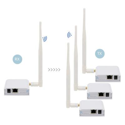 China 2 Pack Halow Wi-Fi Technology Long Distance Bcom Wireless Transmitter Receiver Up To 1000 Meters Transmitter Receiver Wireless Network for sale