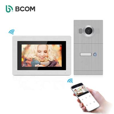 China OEM/ODM poe video intercom kit multi remote ip wifi doorbell apartment door phone 87709+87214 security system for sale