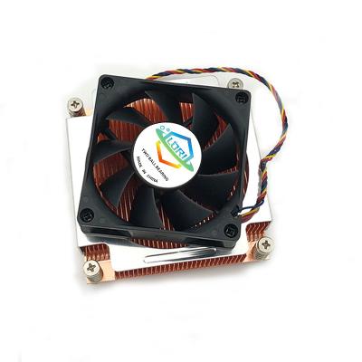 China Computer Case Intel Lga2011 2066 Cpu Active 2U Server Copper Skived Fin Heatsink For Desktop Computer for sale