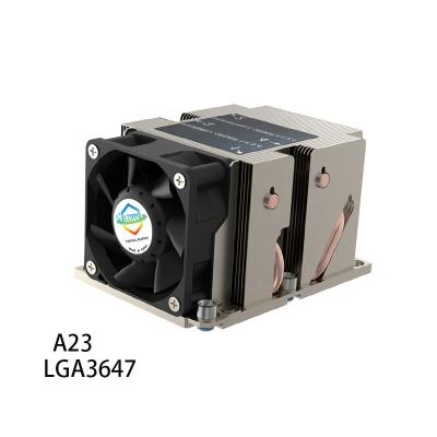 China Copper & Aluminum Lori Intel Lga 3647 Narrow Socket 2U Active Cpu Cooler With 4 Heat Pipes For Desktop Computer Server for sale