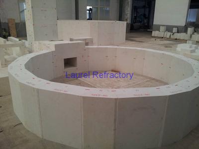 China Fire Resistant Corundum Refractory Bricks Fused Zircon Corundum Brick for Glass Furnace Kiln for sale