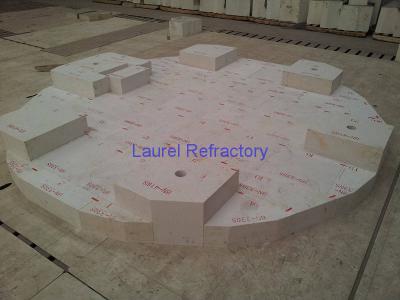 China Fused Zircon Corundum Refractory Brick Erosion Resistance ISO9001 for sale