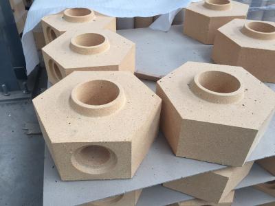 China Special Shape Bottom Pour Runner Bricks For Ingot Steel Casting Industry / Fireclay Refractories for sale