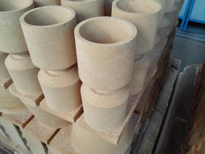 China Thermal Shock Resistance Refractory Fireproof Runner Bricks , High Alumina Cast Steel Sleeve Brick for sale