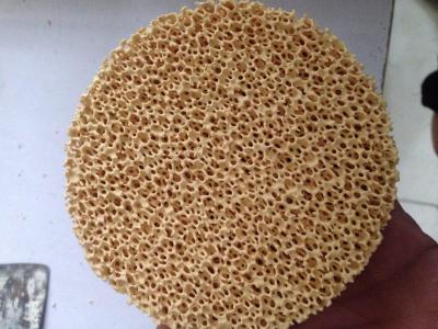 China SIC AL2O3 Excellent Filtering Effect Silicon Carbide Ceramic Foam Filter Improve Casting Performance for sale