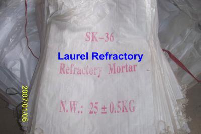 China High Temperature Unshaped Refractory Mortar Series Basic / Acidic Refractories for Kiln for sale