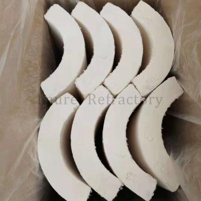 China Thermal Insulation Calcium Silicate Pipe 650C / 1000 C In Fireproof for sale