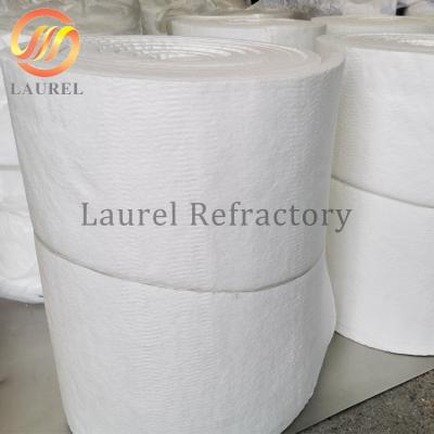 China Refractory Insulating Fireproof Heating resistance Flexible White Ceramic Fiber Blanket in Industrial Furnace Wall Lining for sale