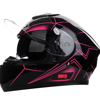 China 2017 latest design flip up dual visor yema helmet YM-831 latest design full face adjustable popular helmet for sale