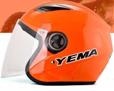 China ABS OEM service YEMA double scooter helmet half helmet sun visor casco motor helmet YM-626 for sale