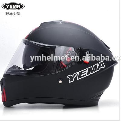 China Adjustable Helmet Motorcycle Helmet YM-830 Full Face Sun Visor Double Face Helmet ABS Material for sale