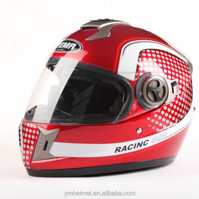 China PP/Plastic YM-828 safety helmet cascos helmet racing full face motorcycle helmet for sale