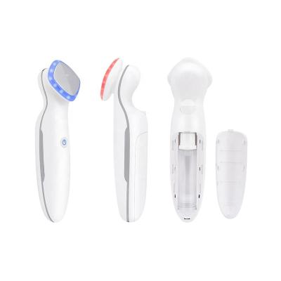 China Multifunctional Ultrasonic Wrinkle Remover Beauty Device Face Massager With LED Photon Red Blue Light Therapy for sale