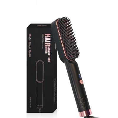 China High Quality Men's Beard Straightener Duct Hair Brush Quick Styling Ionic Hair Straightening Combs for Women and Men for sale