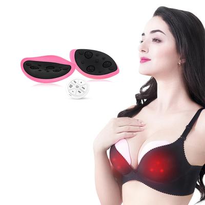 China Wireless Portable Electric Breast Enhancement Massager Enlargement Massage Heating Compress Physical Radio For Anti Sagging EMC+VIB+WARM for sale