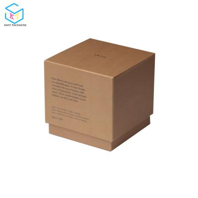 China Small 10 oz Recyclable Custom Cheap Empty Candle Box With Lid Cardboard Packaging for sale