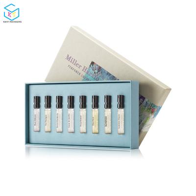 China Recyclable Cheap Perfume 2ml Sample Discovery Set Packaging Paper Box With Lid for sale