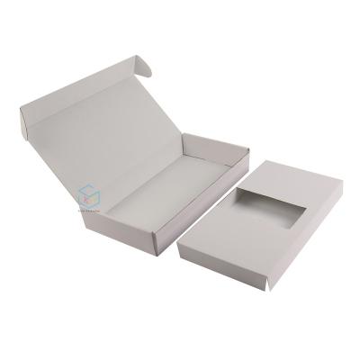 China Recyclable Custom Printed White Corrugated Mailing Mailing Box for sale