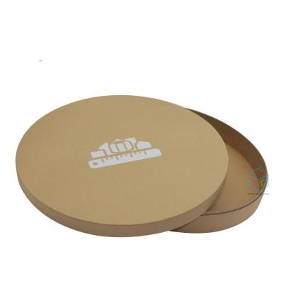 China Large Recycled Materials Thin Kraft Paper Packaging Round Cardboard Boxes for sale