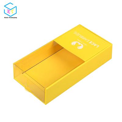 China Recyclable custom electronic product packing manufacturers cardboard box with transparent lid for sale