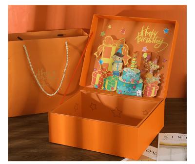 China Wholesale Recyclable Luxury Baby Surprise Birthday Gift Set Stereoscopic Box for sale