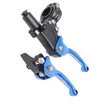 China Easy To Install 22mm Universal Motorcycle CNC Brake Clutch Aluminum Foldable Levers Assembly for sale