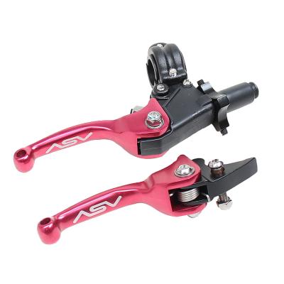 China Easy To Install RTS Universal Motorcycle Aluminum CNC Brake Foldable Clutch Levers Fit All 22mm Motocross for sale