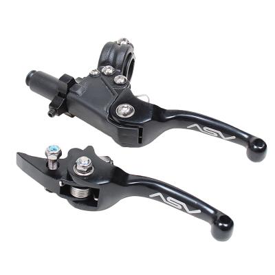 China Easy To Install RTS Super Bump Motorcycle Brake Clutch Levers CNC Foldable Aluminum Fit All 22mm Motocross for sale