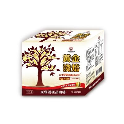 China 400 Full Size Carton Seattle Gold Light Roast 2-in-1 Coffee Sachets for sale