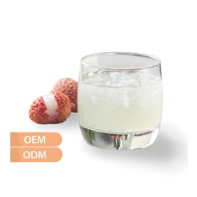 China OEM natural lychee fruity syrup for mixing with drinks for sale