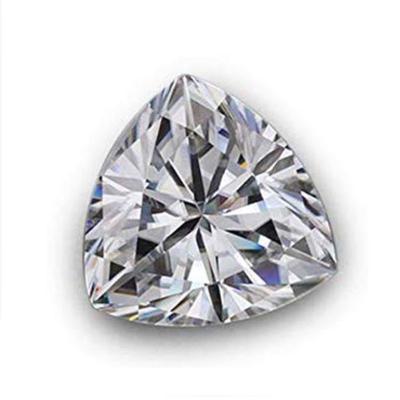 China Game or Fire 1 CT 6.5 millimeter 1.5 CT 7.4 millimeter 2 CT 8.2 millimeter color superstars trillion D cut bright VVS white round synthetic loose EX cut Moissanite for sale