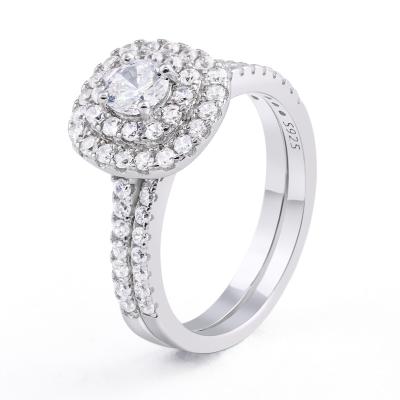 China FASHIONABLE Women Superstars Women Jewelry 925 Ring Custom ZIRCON 3A s925 Sterling Silver Rings Ring Set for sale