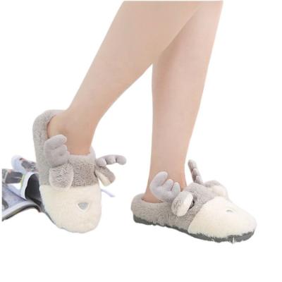 China Latest Fashion Trend Design Animal Shaped Toe Cute Ladies House Slip Closed On Slippers Fluffy Sandals For Women for sale